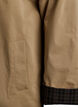 Mittellange Jacke mit Cordkragen, Beige, Packshot image number 3