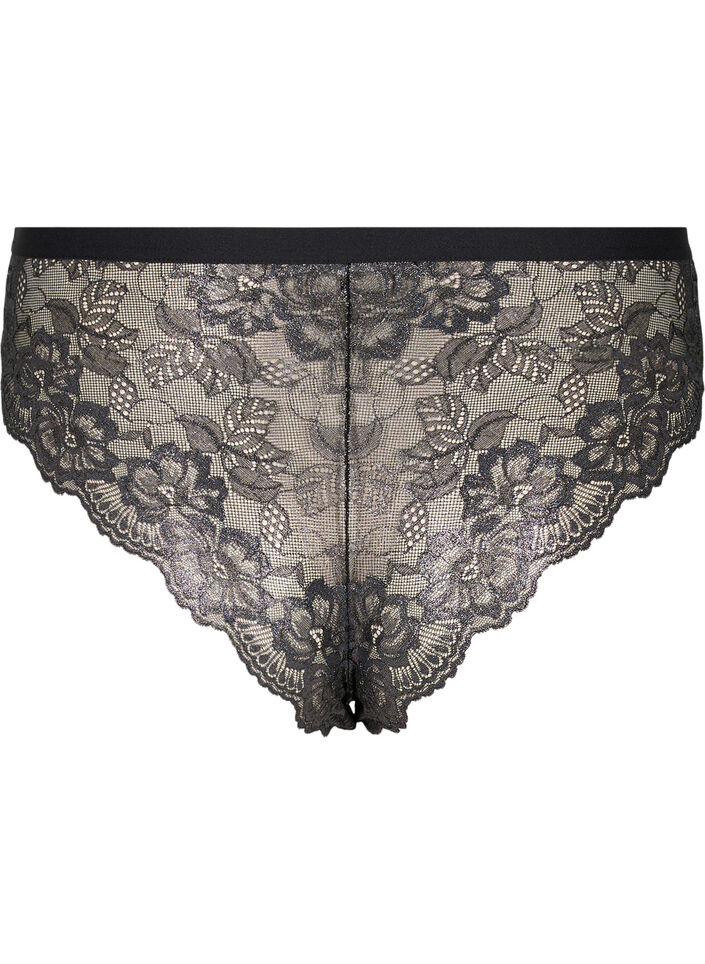 Culotte avec dentelle, Black, Packshot image number 1