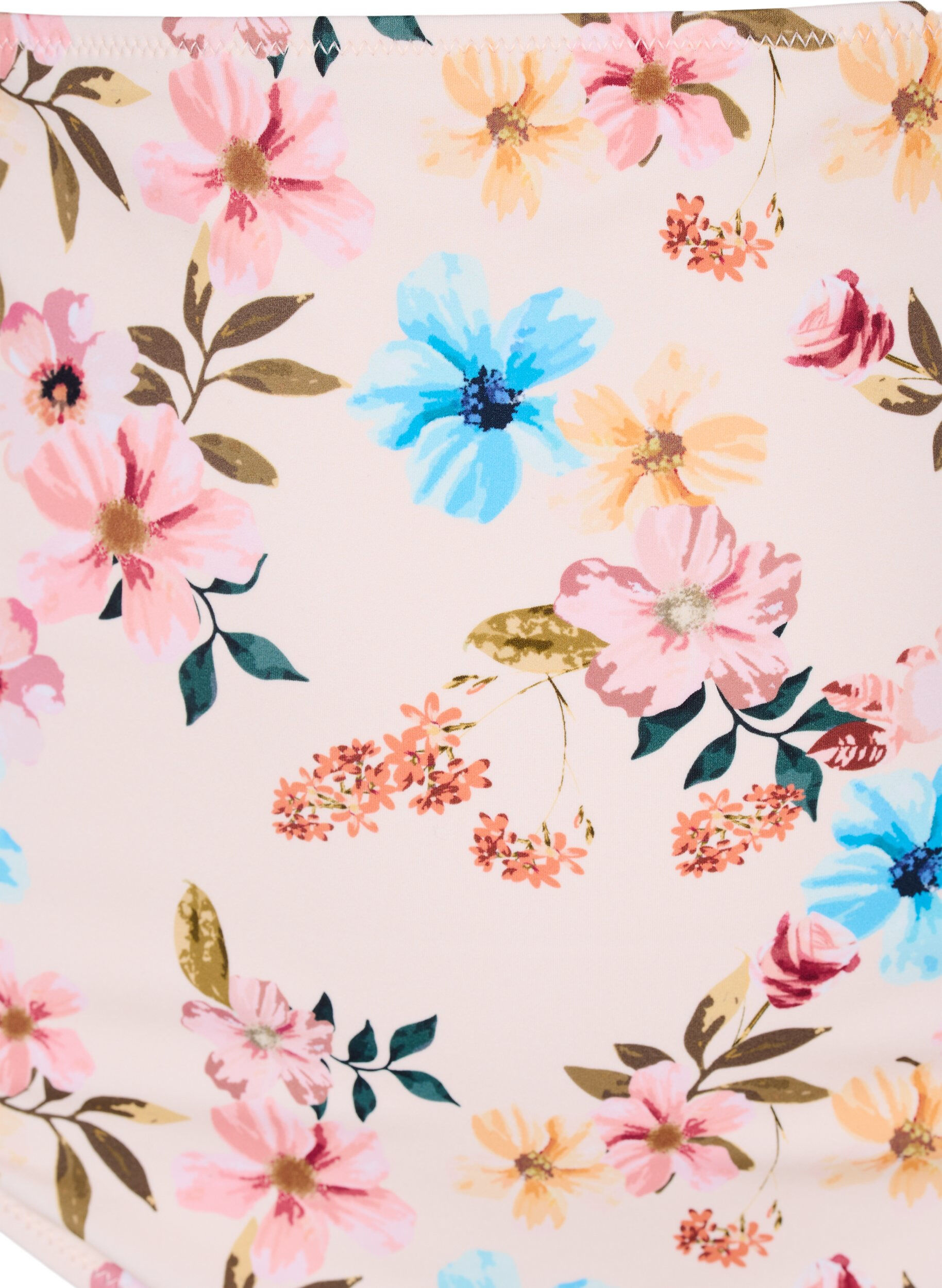 Zizzi Bas de bikini taille extra haute avec imprim&eacute; floral, Beige, Packshot image number 2