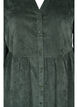 Robe en velours avec manches 3/4 et boutons, Deep Forest, Packshot image number 2