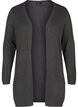 Lange Strickjacke aus einer Viskosemischung, Grau, Packshot image number 0