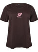 T-Shirt mit Print, Braun, Packshot image number 0