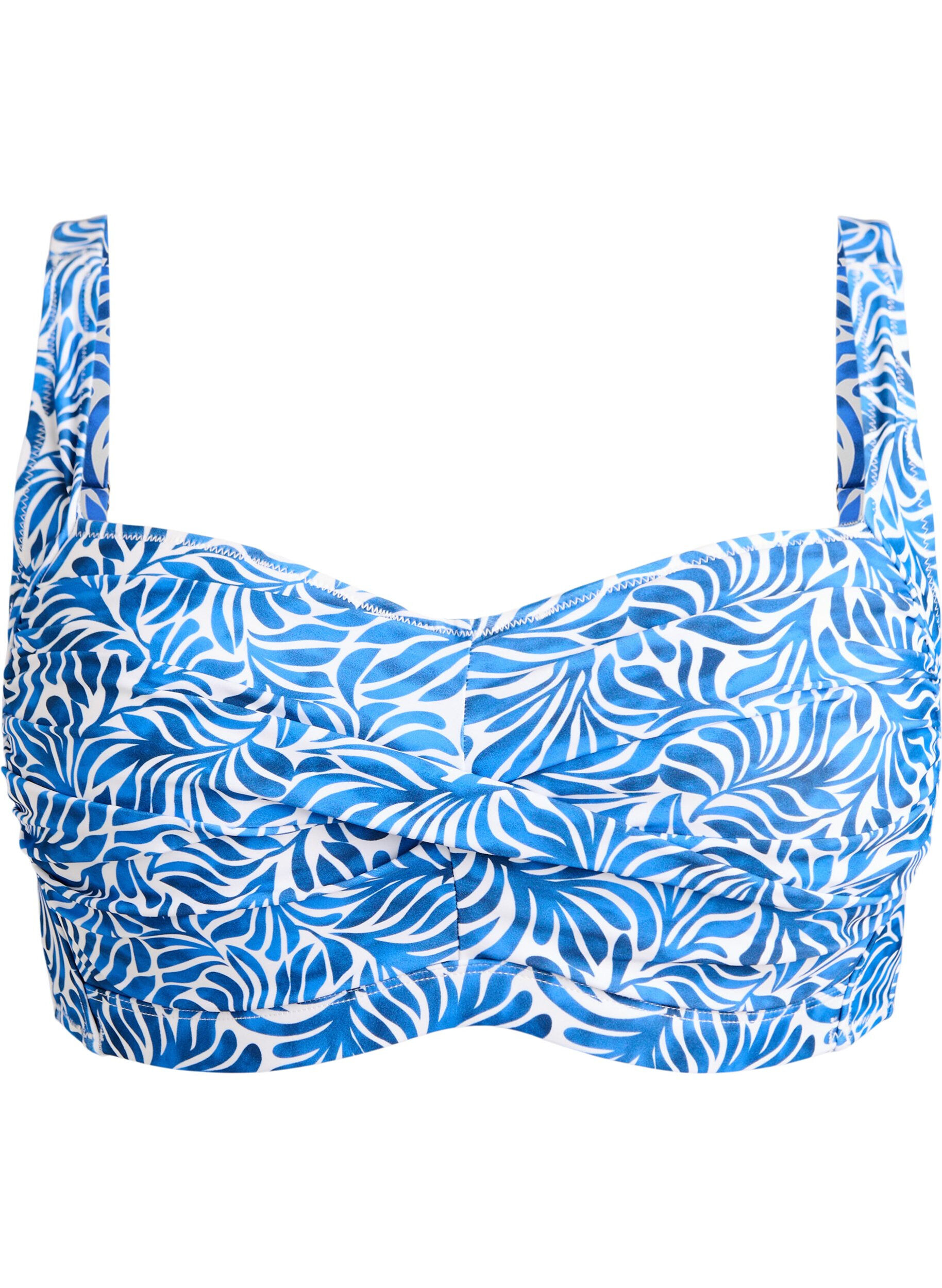 Haut de bikini rembourr&eacute; et imprim&eacute;