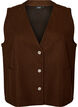 Gilet &agrave; col V avec boutons, Marron, Packshot image number 0
