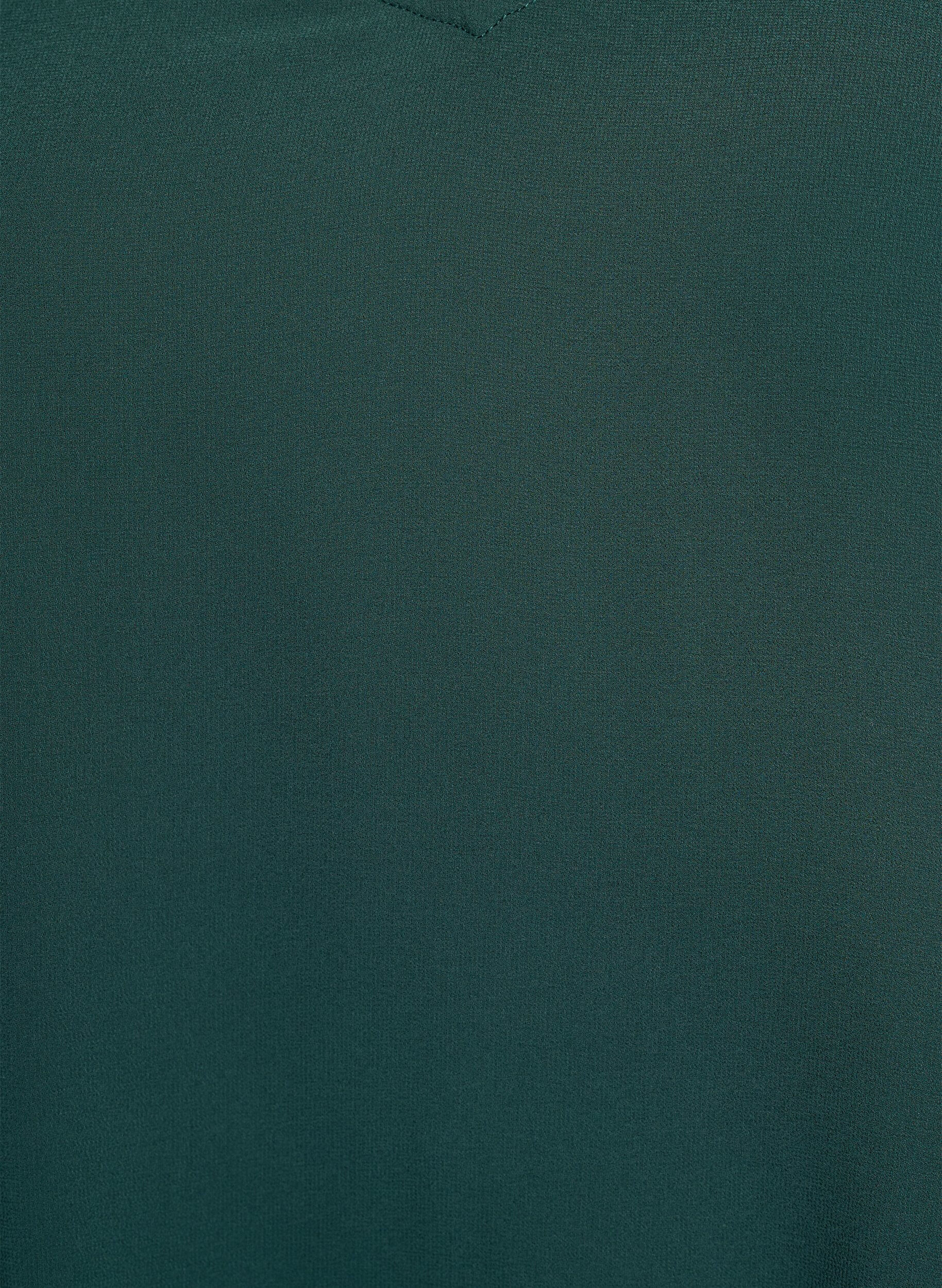 Zizzi Kurzes Chiffon-Partykleid mit Lagen-Effekt, Gr&uuml;n, Packshot image number 2