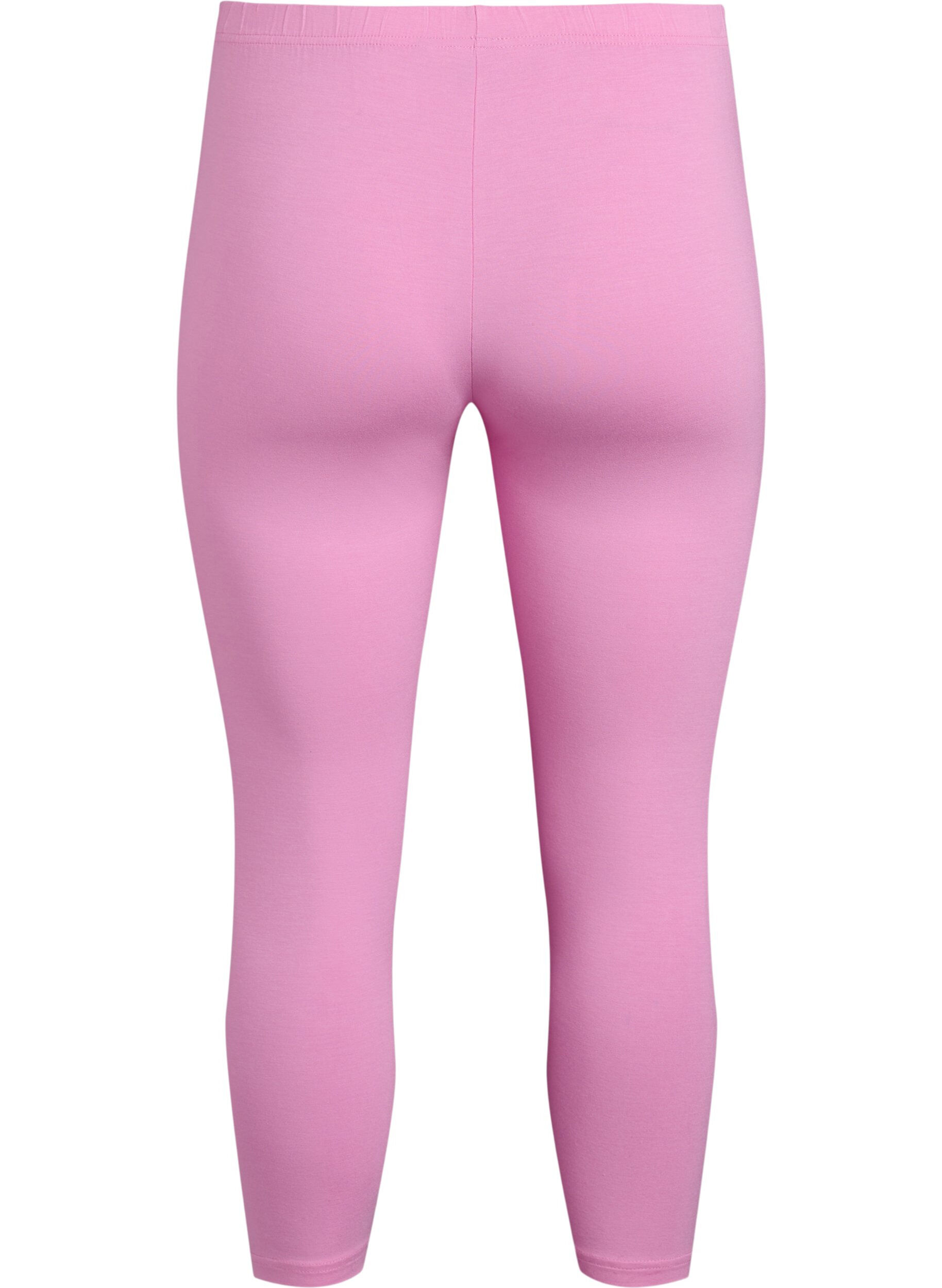 Zizzi Leggings 3/4 basiques en viscose, Rose, Packshot image number 1