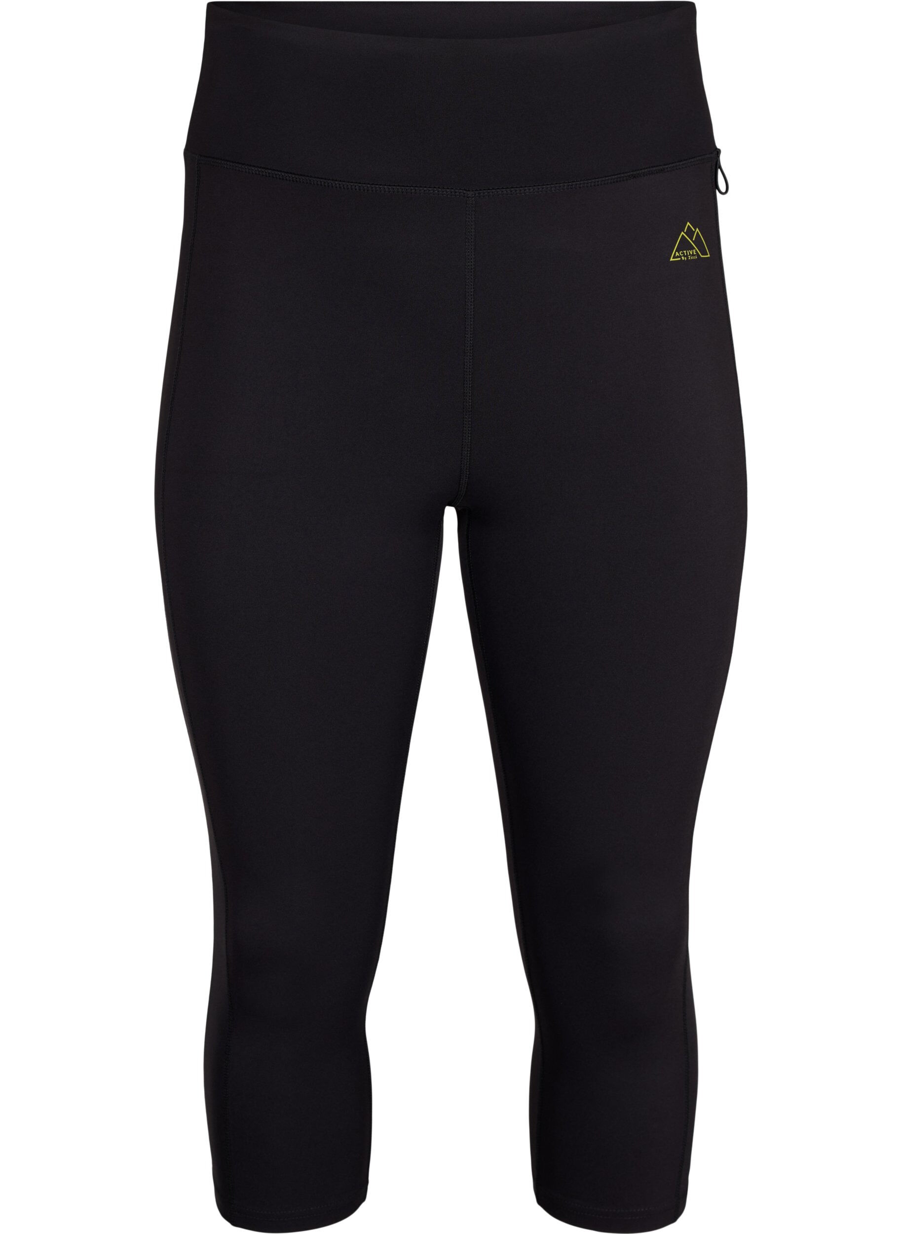 Zizzi 3/4-Trainingsleggings mit Taschen, Black, Packshot image number 0
