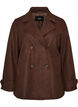 Manteau court avec fermeture &agrave; double-boutonnage, Marron, Packshot image number 0