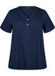 T-Shirt mit Knopfleiste, Blau, Packshot image number 0
