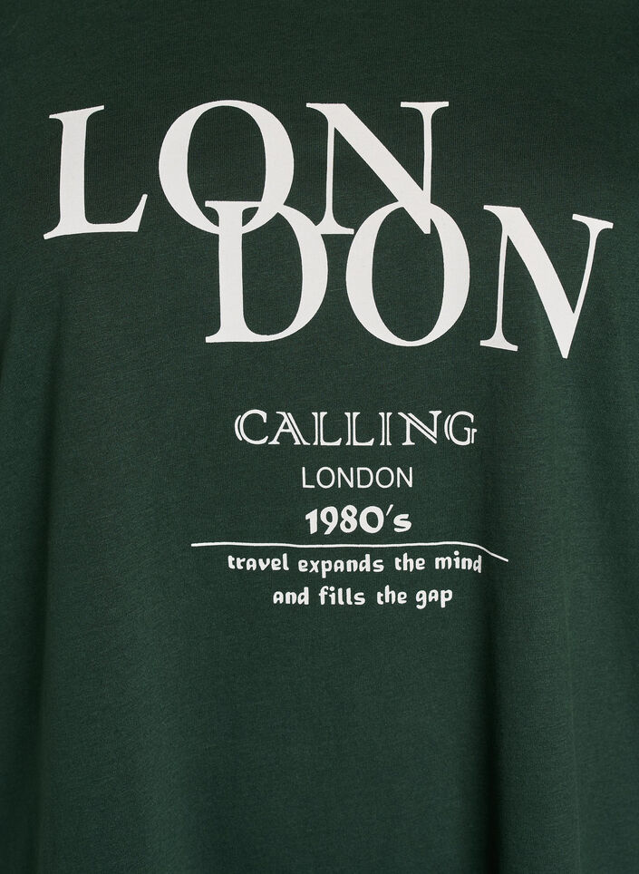 T-shirt imprim&eacute;, Vert, Packshot image number 2