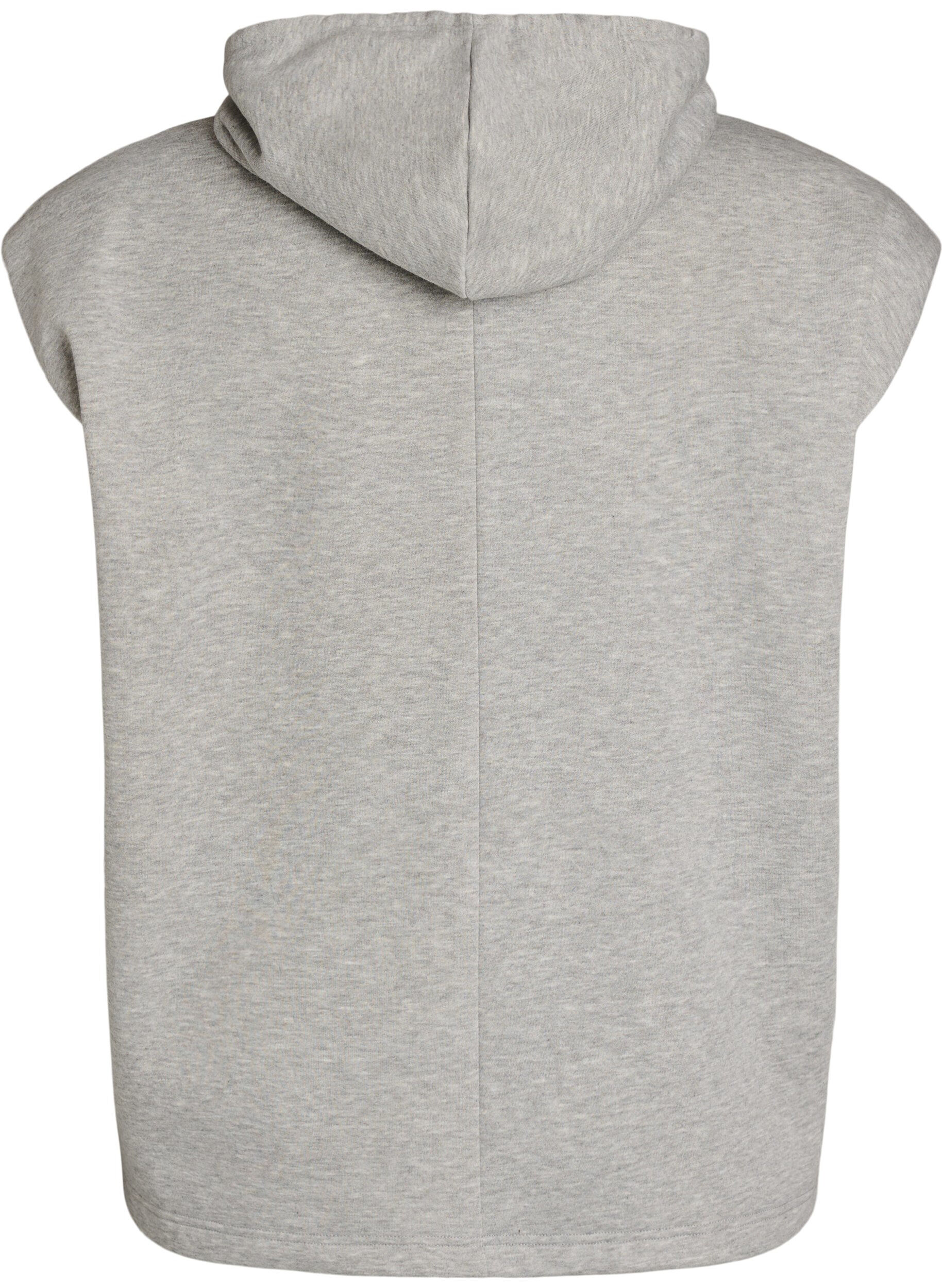 ZizziGilet de sweat &agrave; capuche avec &eacute;paulettes, Gris, Packshot image number 1