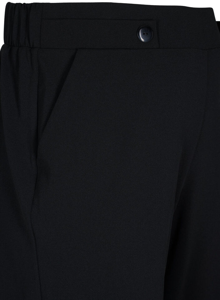 7/8 Hose mit lockerer Passform, Schwarz, Packshot image number 2