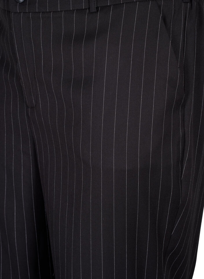 Pantalons à rayures fines, Black W. Pinstripe, Packshot image number 2
