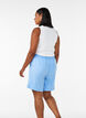 Shorts mit Taschen und hoher Taille, Blau, Model image number 2