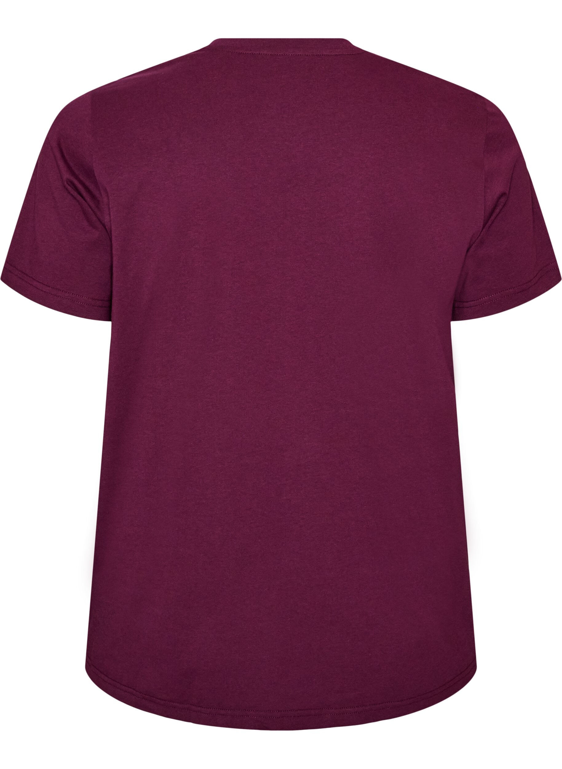 ZizziT-shirt avec broderie florale et strass, Violet, Packshot image number 1