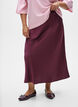 Jupe midi en satin, Bordeaux foncé, Model image number 3