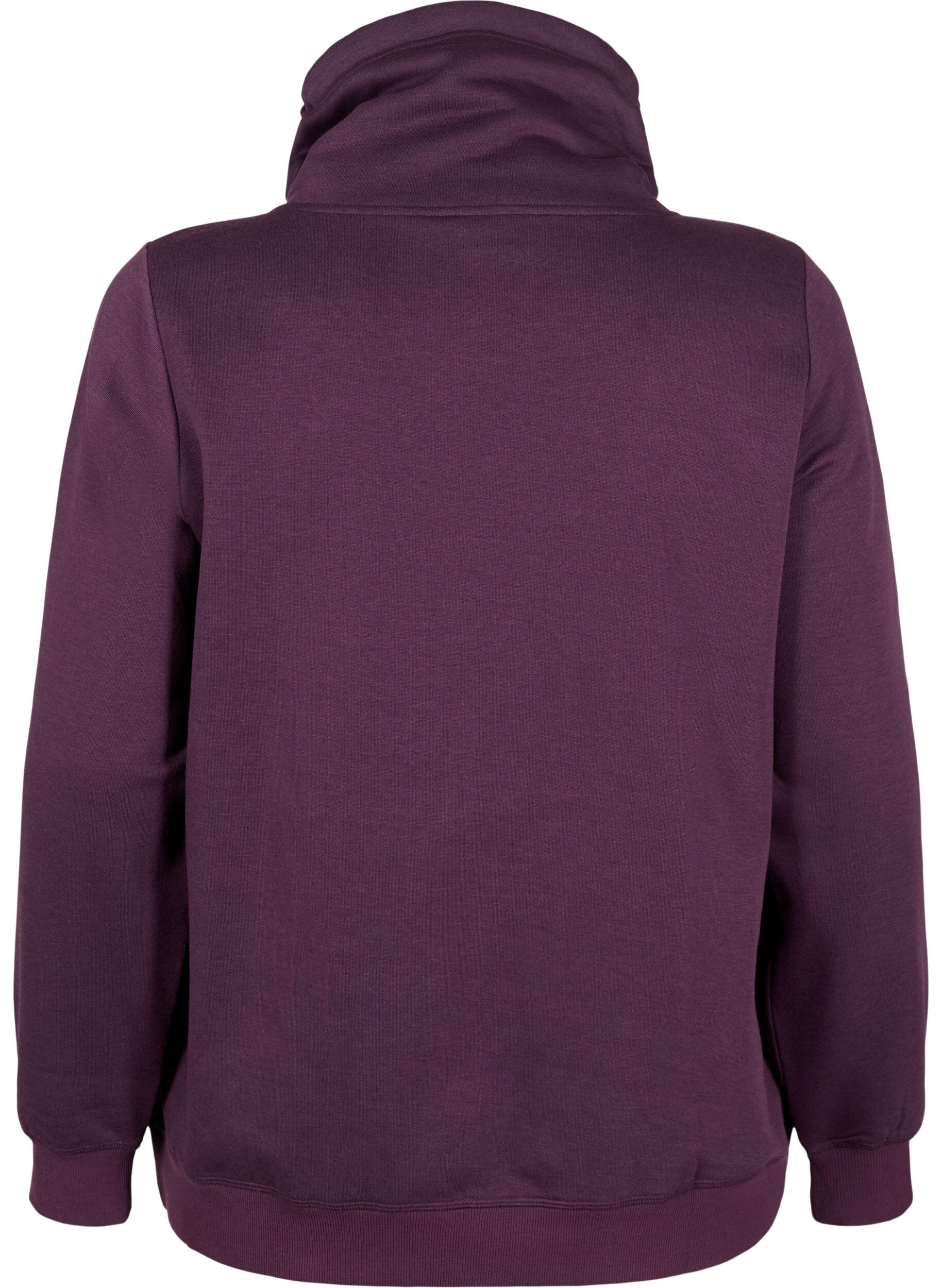 Zizzi FLASH - Sweatshirt mit Stehkragen, Plum Perfect, Packshot image number 1