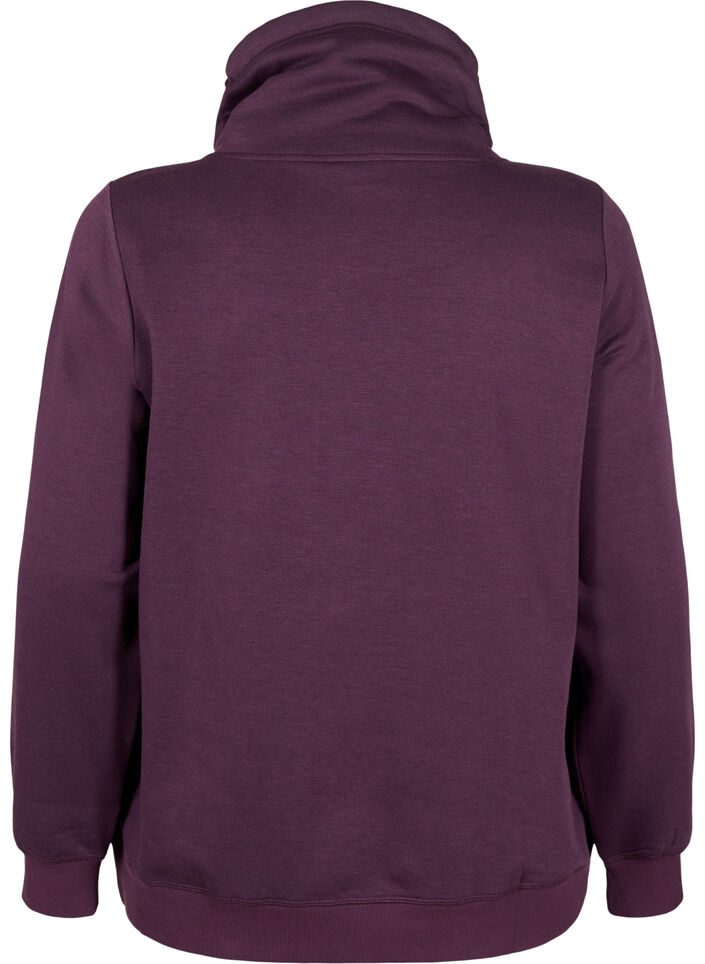 FLASH - Sweat-shirt à col montant, Plum Perfect, Packshot image number 1