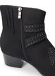 Extra-Weite - Stiefelette mit Nieten und Schnallen, Black, Packshot image number 4