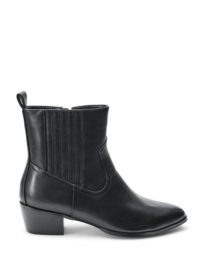 Langschaftstiefel mit abnehmbarem Schaft, Schwarz, Packshot image number 2