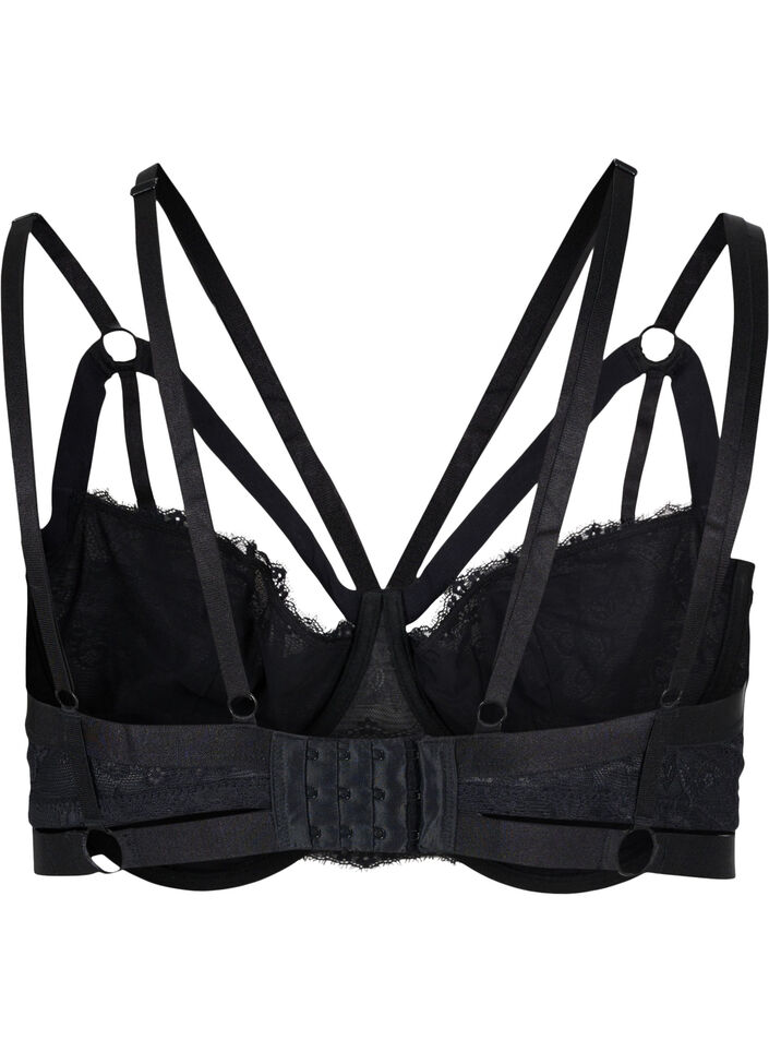 Soutien-gorge à armatures avec cordons, Black, Packshot image number 1