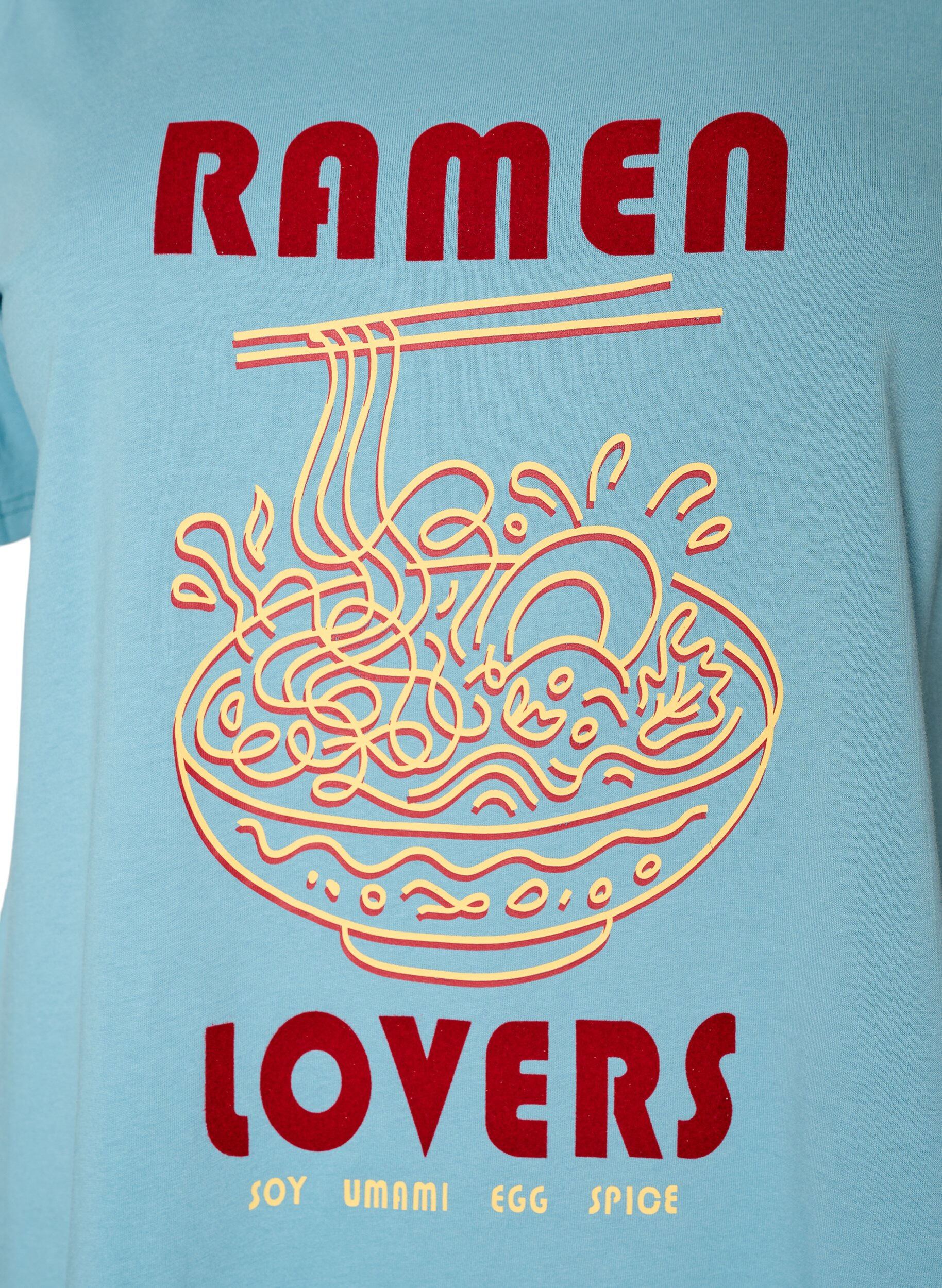 ZizziT-Shirt aus Baumwolle mit Print, Blau, Packshot image number 2