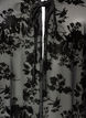 Meshbluse mit Blumenmuster und offener Front, Schwarz, Packshot image number 2