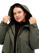 Parka avec capuche et taille réglable, Black Olive, Model image number 3