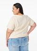 T-shirt en coton avec imprimé, Beige, Model image number 2