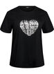 T-Shirt mit Print, Schwarz, Packshot image number 0