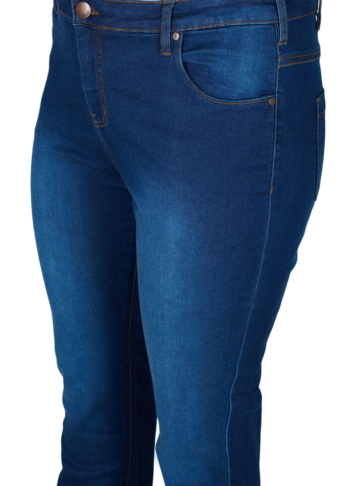 Schmale Passform Emily Jeans mit normaler Taille, Blau, Packshot image number 2