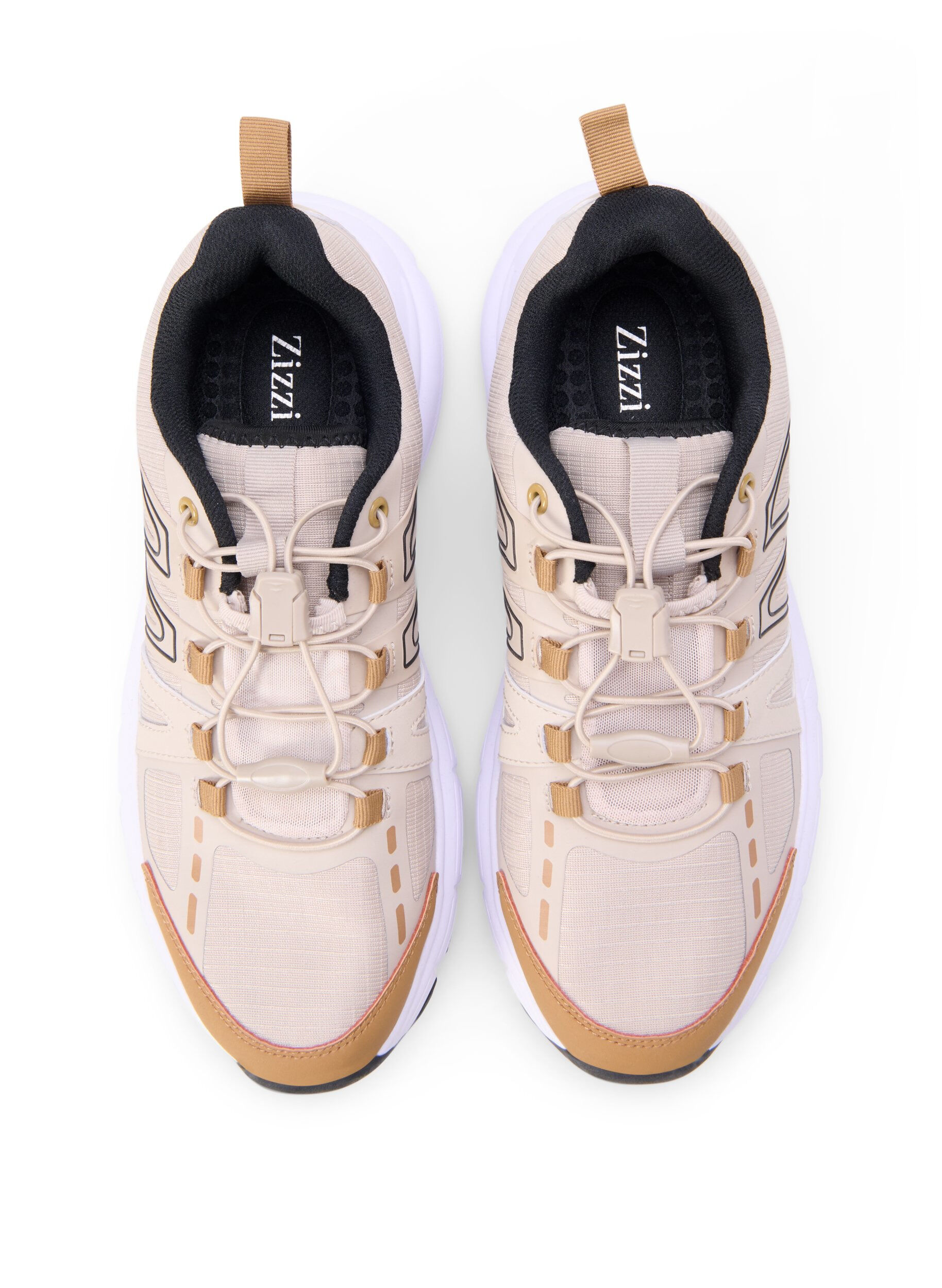 Zizzi Extra-Weite - Sneakers mit elastischen Schn&uuml;rsenkeln, Birch, Packshot image number 2