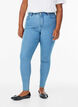 Amy Super Slim Fit Jeans mit hoher Taille, Blau, Model image number 2