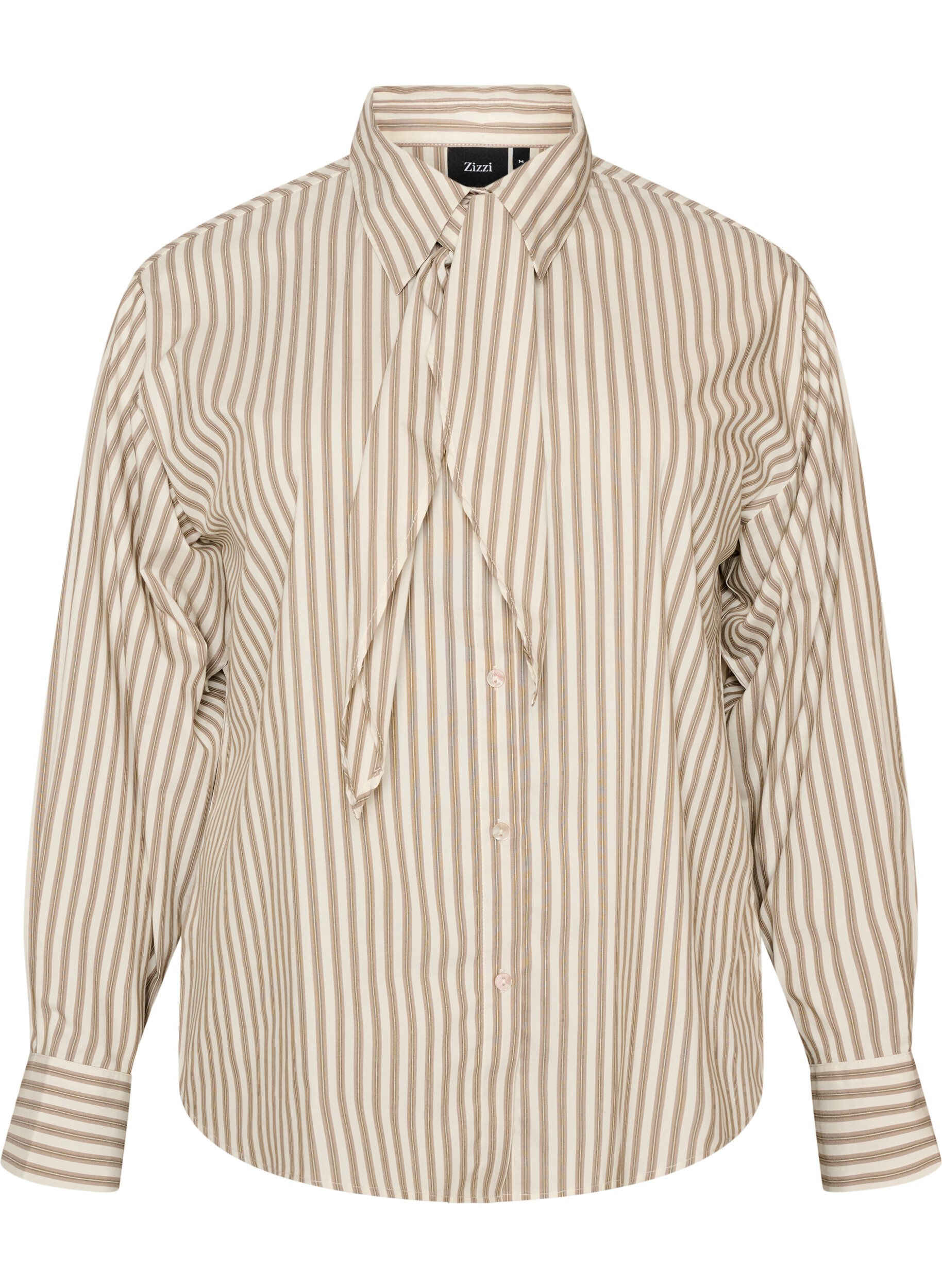 Chemise ray&eacute;e avec lien amovible &agrave; nouer