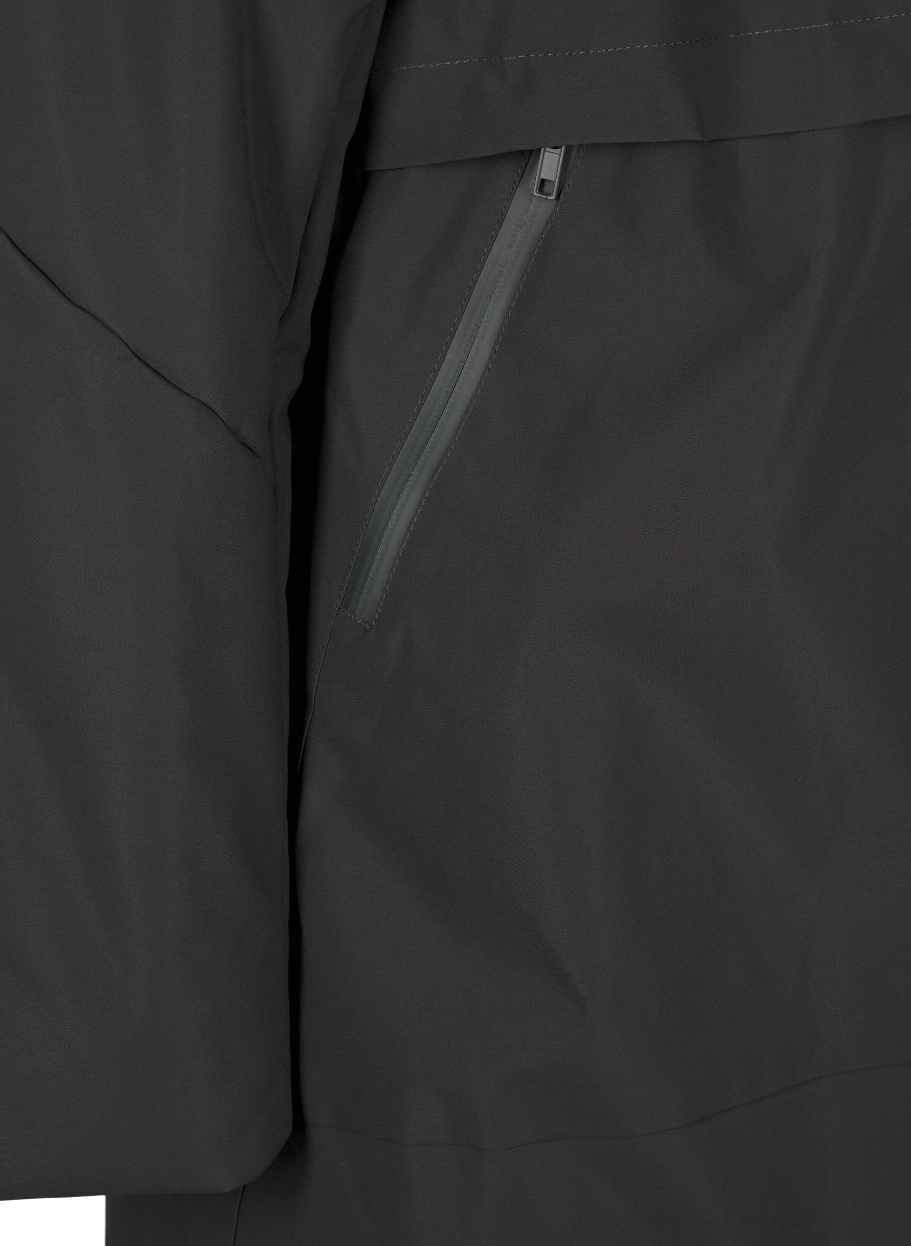 Zizzi Veste d'hiver avec taille ajustable, Gris anthracite, Packshot image number 3
