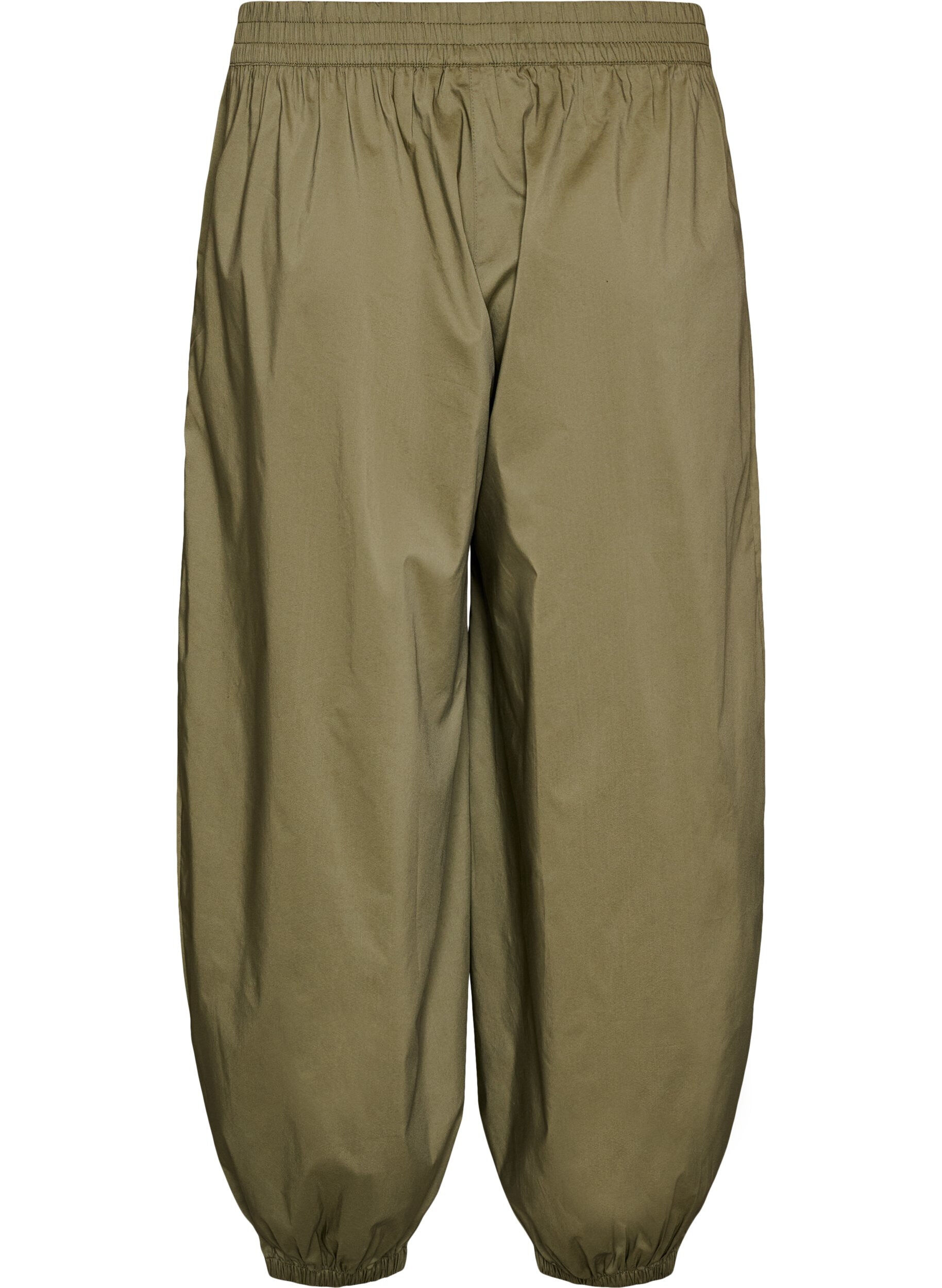 ZizziBallonhose mit Taschen und elastischem Bund, Gr&uuml;n, Packshot image number 1