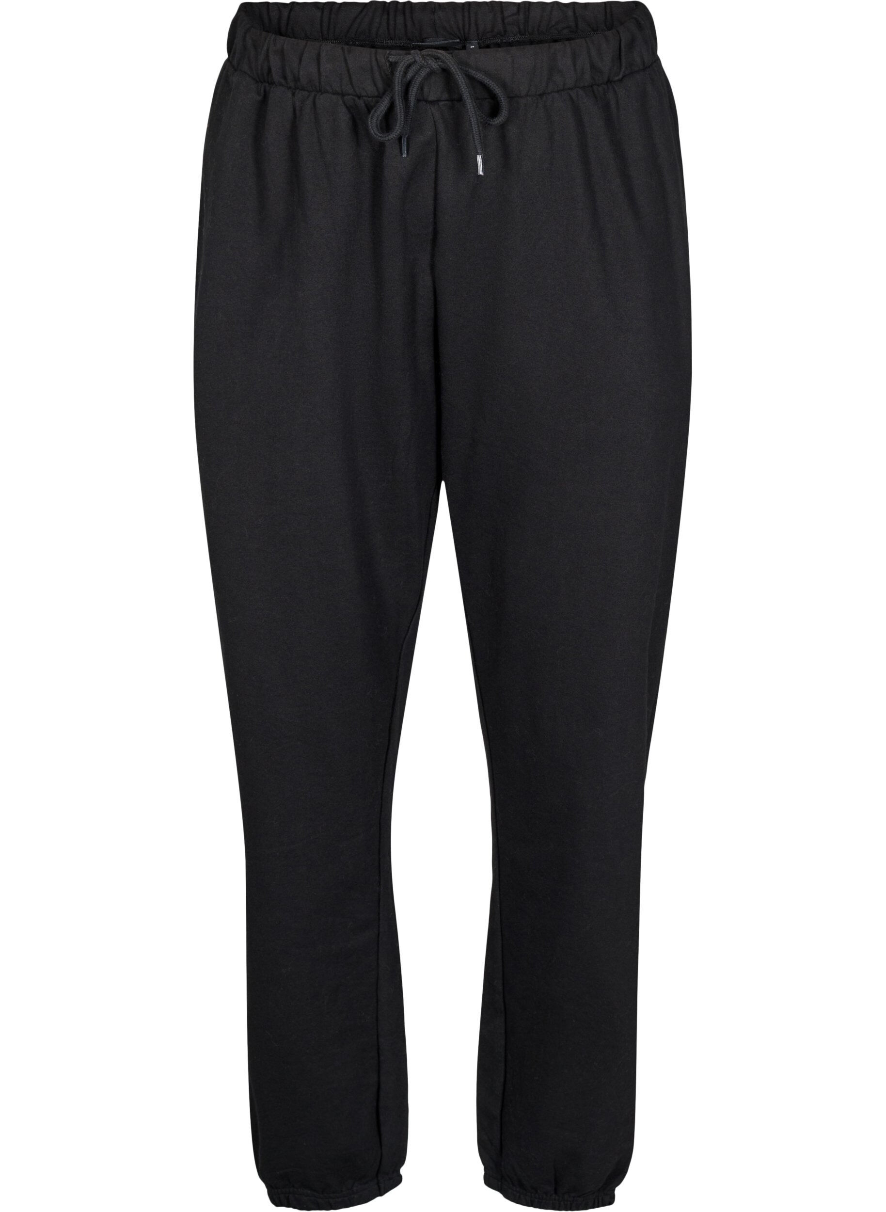 Zizzi Pantalon de surv&ecirc;tement avec poches, Noir, Packshot image number 0