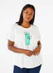 FLASH - T-shirt avec motif, Bright White Flower, Model image number 0