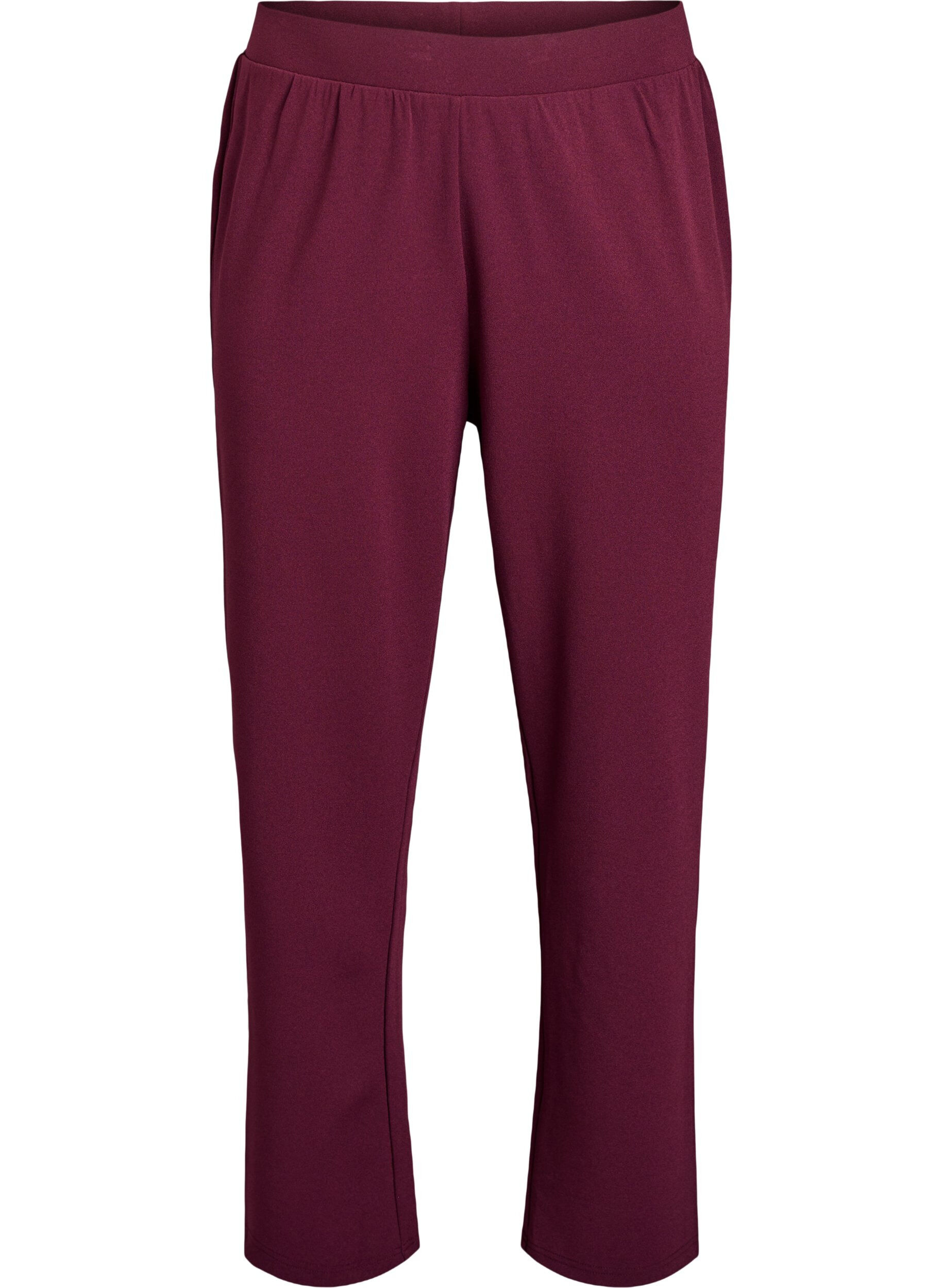 Zizzi FLASH - Pantalon &agrave; coupe droite, Bordeaux, Packshot image number 0