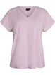 T-shirt d&rsquo;entra&icirc;nement ample avec col en V, Mauve, Packshot image number 0