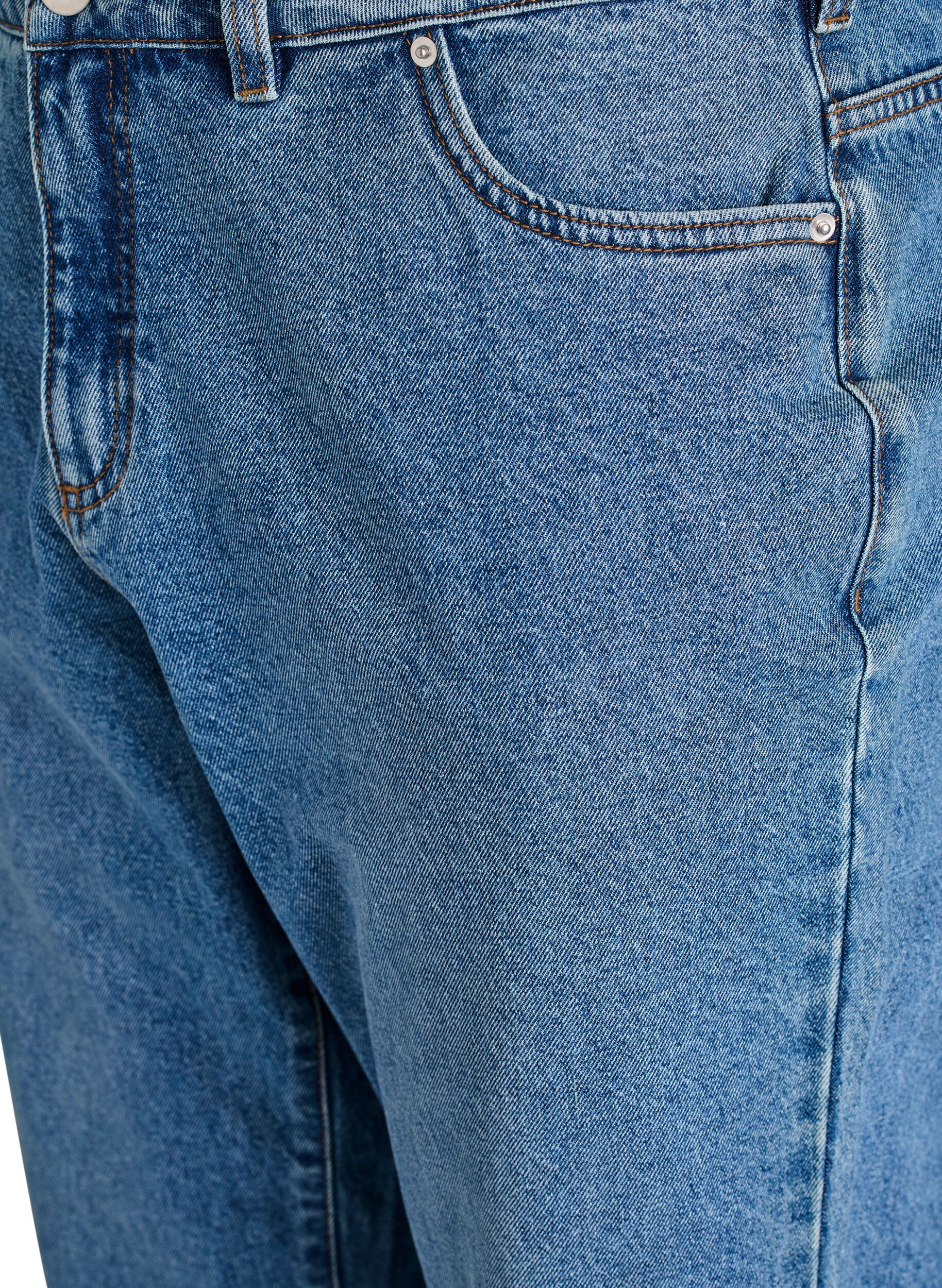 ZizziJean Mille coupe Mom taille haute, Bleu, Packshot image number 2