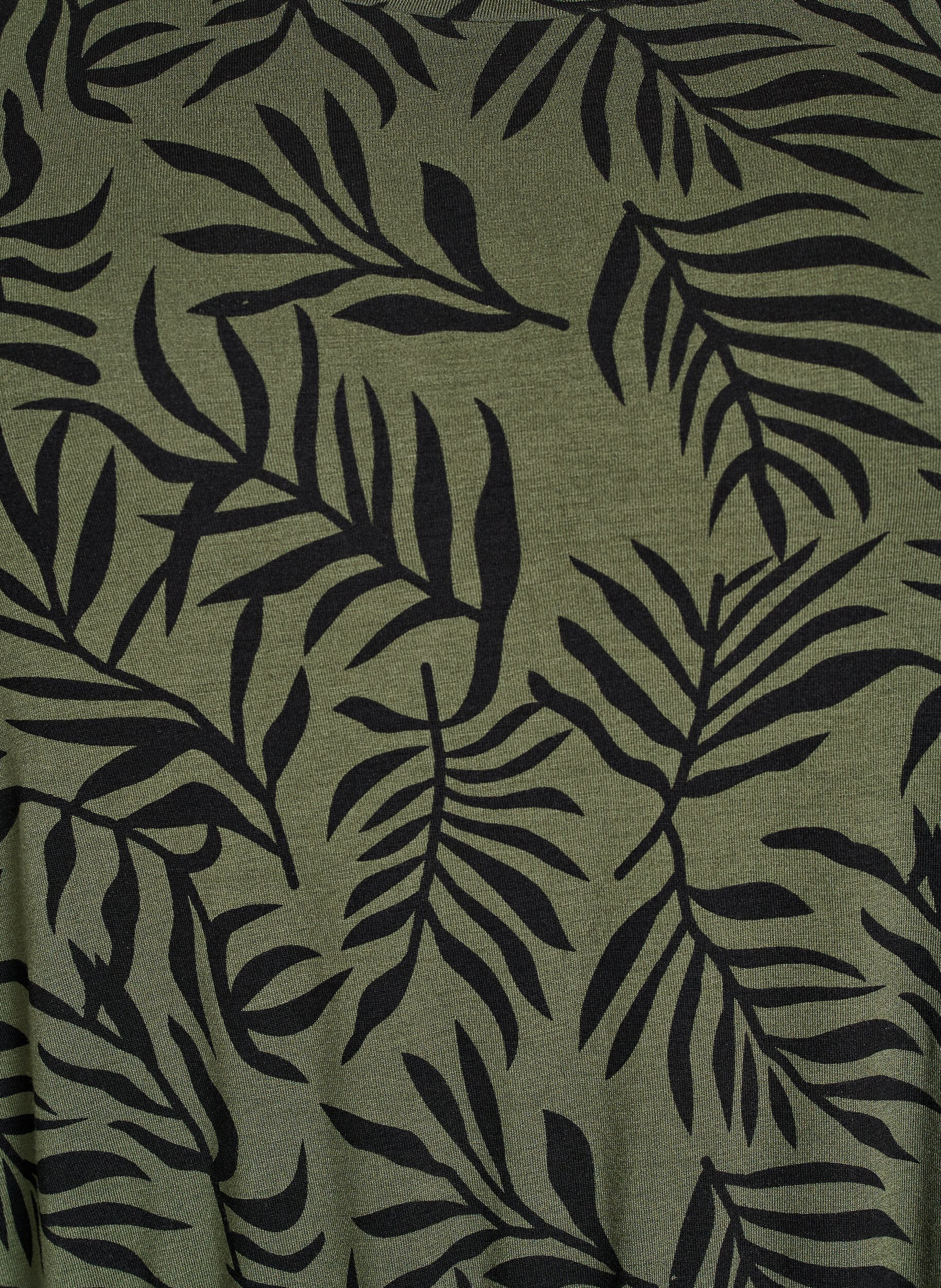 Zizzi Robe en jersey mi-longue avec ceinture &agrave; nouer &agrave; la taille, Vert, Packshot image number 2