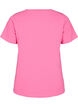 Einfarbiges basic T-Shirt aus Baumwolle, Pink, Packshot image number 1