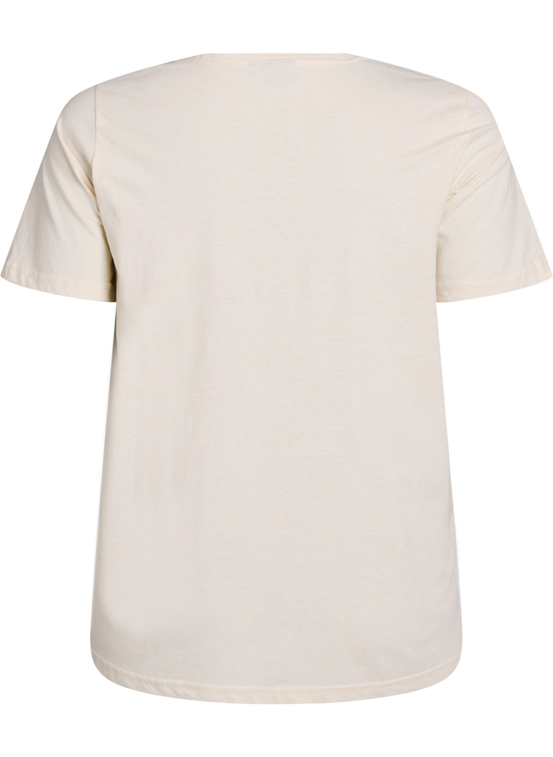 Zizzi FLASH - T-Shirt mit Print, Beige, Packshot image number 1
