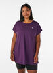 T-shirt long de sport, Violet, Model image number 0