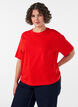 T-shirt coupe boxy en coton, 0942, Model image number 0