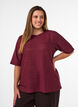 Bluse mit Struktur und Glitzer, Rot, Model image number 0