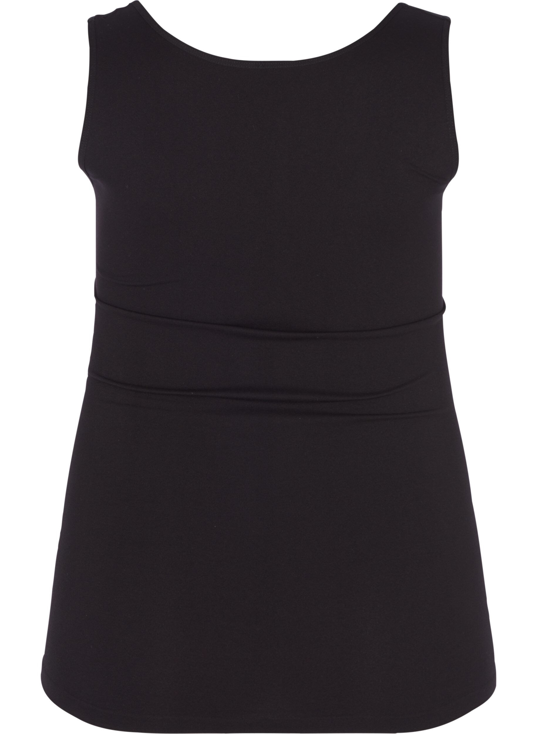 Zizzi Nahtloses Top, Black, Packshot image number 1