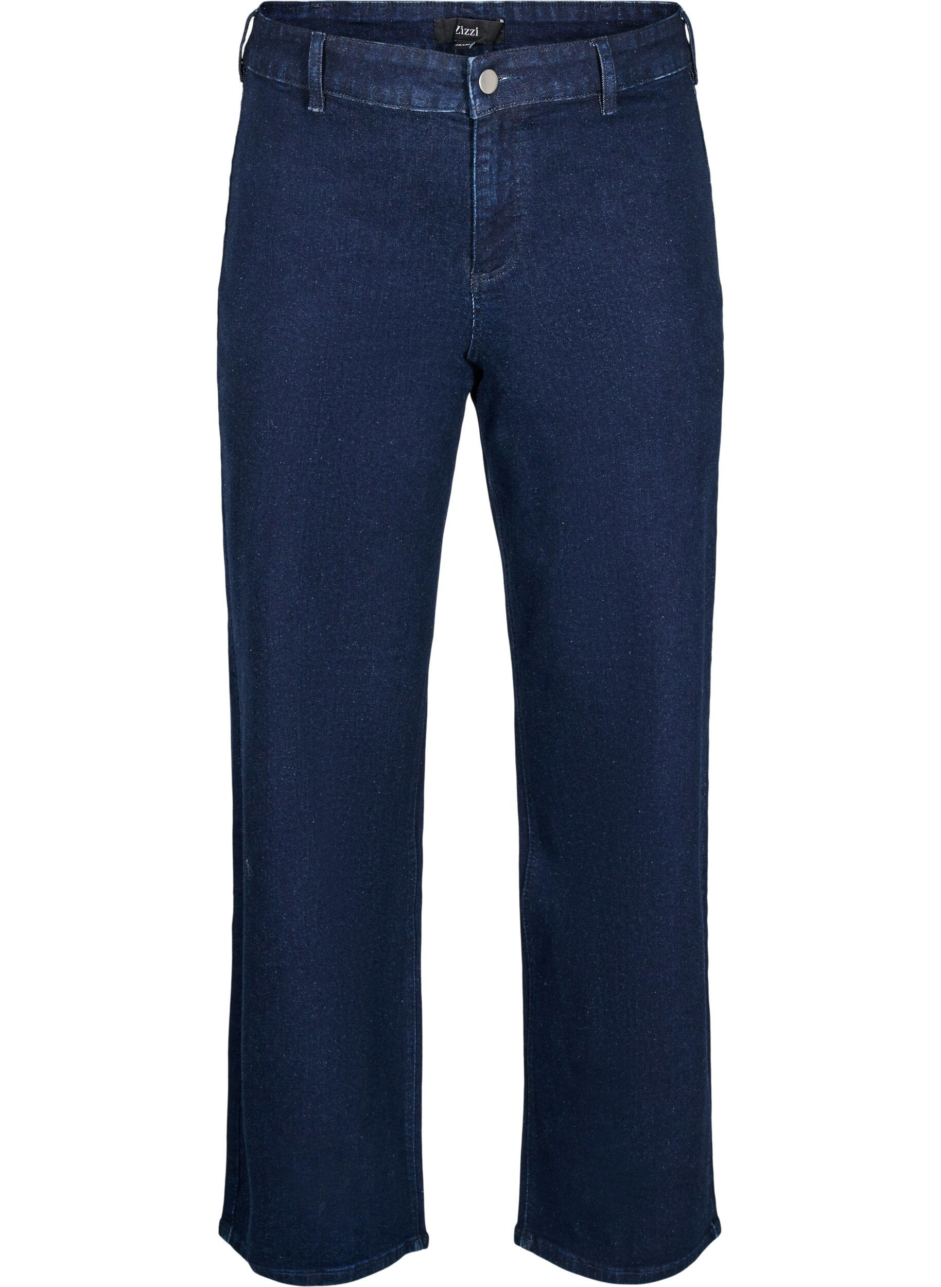 Zizzi Jean large taille haute, Bleu, Packshot image number 0