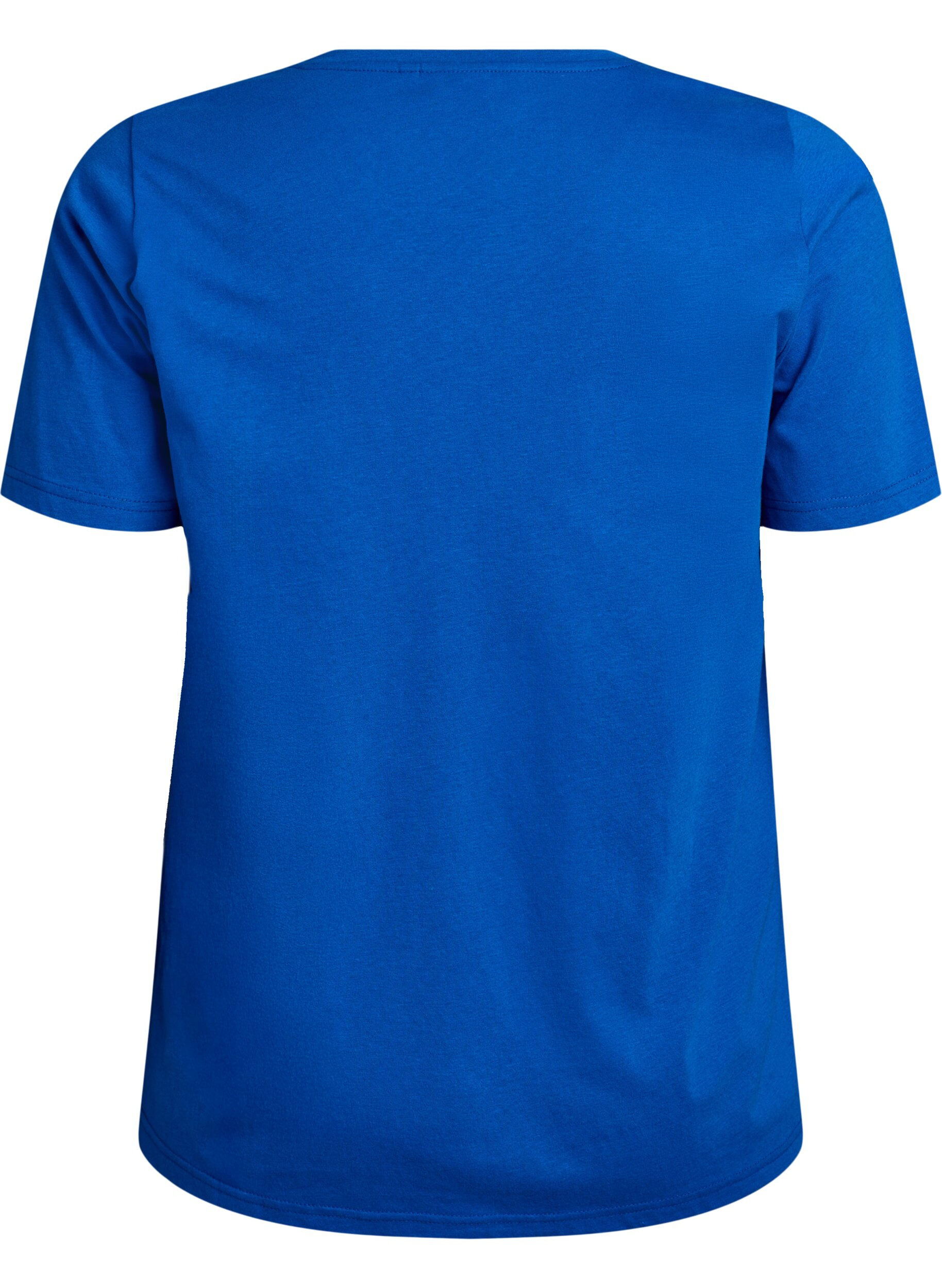 Zizzi FLASH - T-Shirt mit Print., Blau, Packshot image number 1
